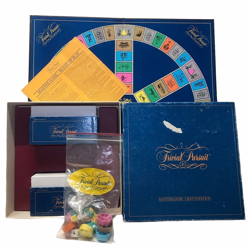 Vintage 1981 Original Trivial Pursuit‎ Master Game Genus Edition Complete Game